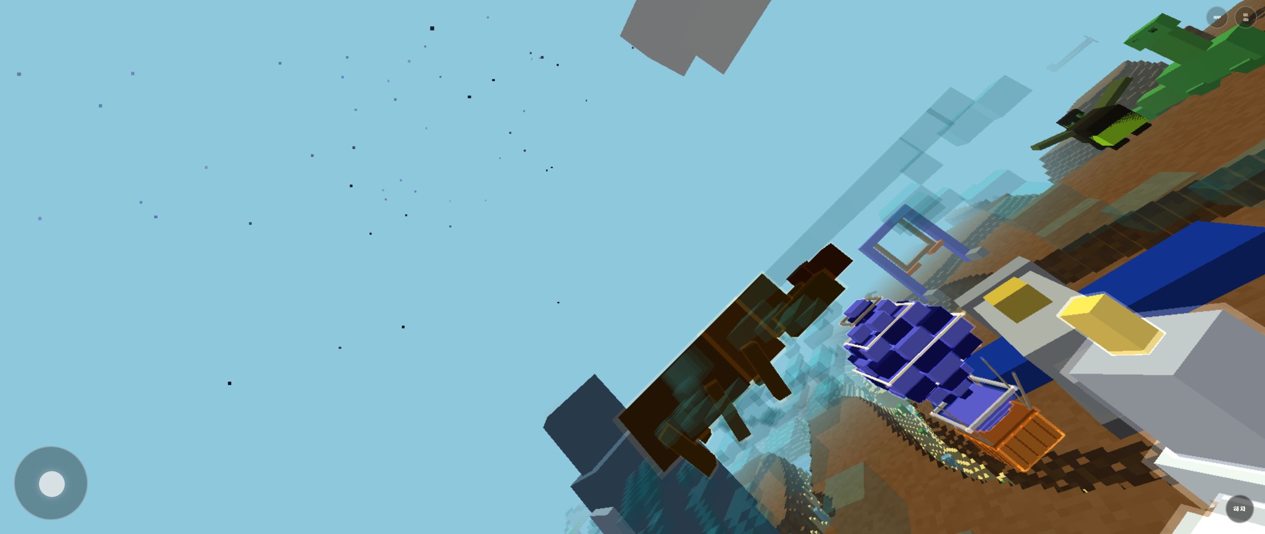 Rail Planet gameplay on the Grand Canyon map with voxel cliffs and rail routes